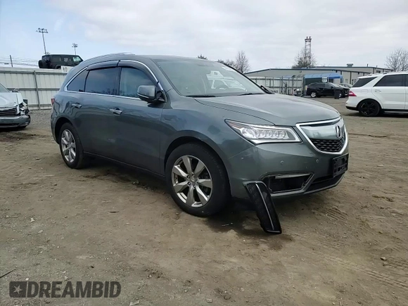 2014 Acura MDX Advance with VIN 5FRYD4H8XEB039386, listed as a Copart auction lot 48935905 with Not Provided miles and Salvage Title. Bid and sale history available at DreamBid. Image 12.