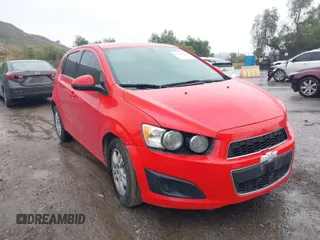 2016 Chevrolet Sonic LT with VIN 1G1JC6SH6G4126943, listed as a IAAI auction lot 41552144 with 179,021 mi miles. Bid and sale history available at carsss.com. Image 1.
