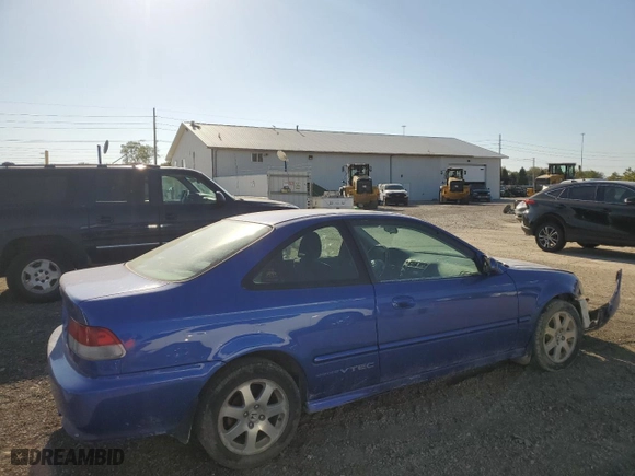 1999 Honda Civic Si with VIN 1HGEM1159XL096151, listed as a Copart auction lot 74804884 with 153,735 mi miles and Salvage Title. Bid and sale history available at carsss.com. Image 3.