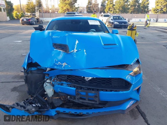 2022 Ford Mustang EcoBoost with VIN 1FA6P8TH4N5106604, listed as a IAAI auction lot 41279530 with 49,110 mi miles. Bid and sale history available at carsss.com. Image 12.
