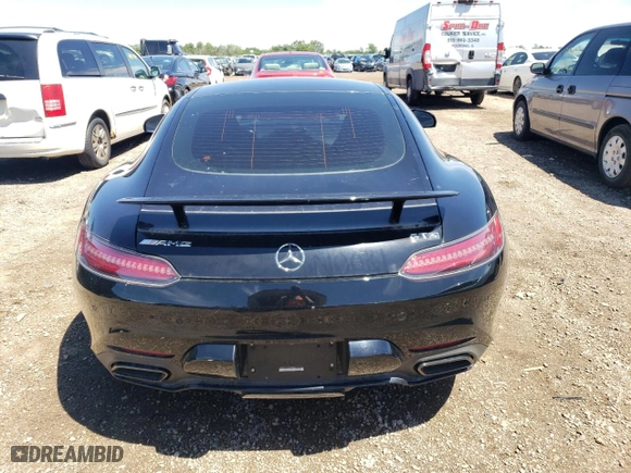2017 Mercedes-Benz AMG GT with VIN WDDYJ7JA5HA010003, listed as a Copart auction lot 61672604 with 17,586 mi miles and Salvage Title. Bid and sale history available at carsss.com. Image 6.
