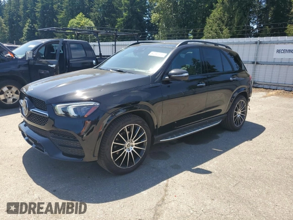 2021 Mercedes-Benz GLE 350 with VIN 4JGFB4KE7MA492445, listed as a Copart auction lot 60292315 with 42,985 mi miles and Salvage title. Bid and sale history available at DreamBid. Image 1.