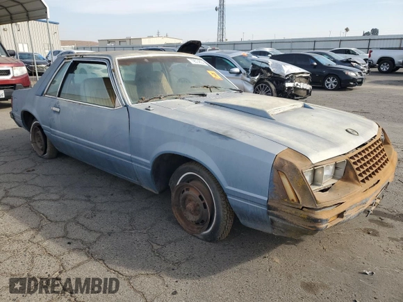 1979 Ford Mustang z VIN 9R02W117623, wystawiony jako Copart lot #79574824 z przebiegiem 41 434 mil mil oraz Czysty tytuł • Clean title. Historia ofert i sprzedaży dostępna na DreamBid. Obrazek 4.