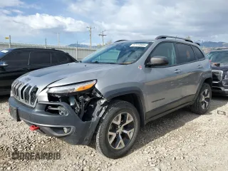 2015 Jeep Cherokee Trailhawk with VIN 1C4PJMBS1FW550234, listed as a Copart auction lot 57119885 with Not provided miles and Salvage title. Bid and sale history available at DreamBid. Image 1.
