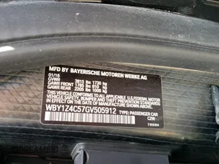 2016 BMW i3 with VIN WBY1Z4C57GV505912, listed as a Copart auction lot 61830185 with 143,819 mi miles and Clean title. Bid and sale history available at DreamBid. Image 12.