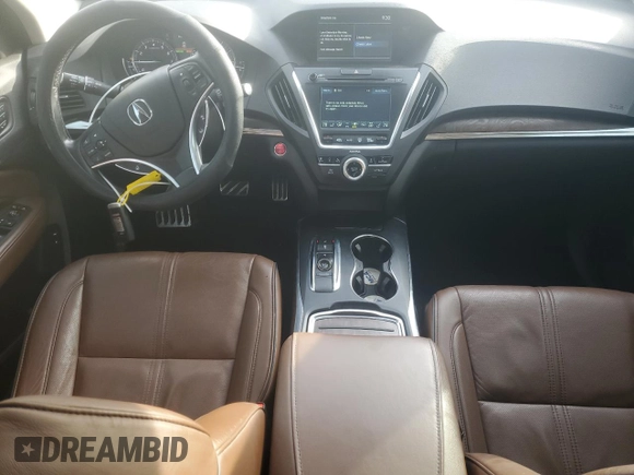 2018 Acura MDX Sport Hybrid w/Advance Pkg with VIN 5J8YD7H74JL001297, listed as a Copart auction lot 40394984 with 94,372 mi miles. Bid and sale history available at carsss.com. Image 8.