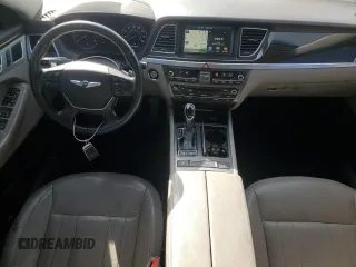 2017 Genesis G80 3.8L with VIN KMHGN4JE1HU177500, listed as a Copart auction lot 77677274 with 114,561 mi miles and Salvage Title. Bid and sale history available at carsss.com. Image 8.