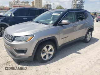 2018 Jeep Compass Latitude with VIN 3C4NJCBB1JT204927, listed as a Copart auction lot 55349635 with 75,955 mi miles and Salvage title. Bid and sale history available at DreamBid. Image 1.