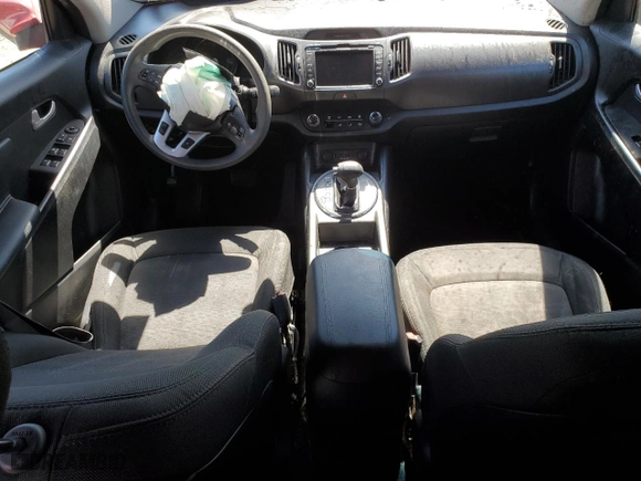 2013 Kia Sportage LX with VIN KNDPB3A29D7534346, listed as a Copart auction lot 48676475 with 0 mi miles and Salvage Title. Bid and sale history available at carsss.com. Image 8.
