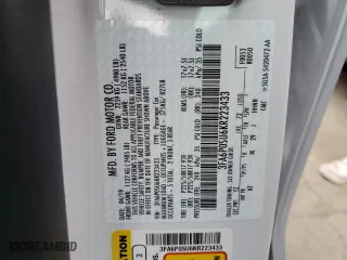 2019 Ford Fusion Energi Titanium with VIN 3FA6P0SU6KR223433, listed as a Copart auction lot 72504822 with 24,652 mi miles. Bid and sale history available at carsss.com. Image 13.