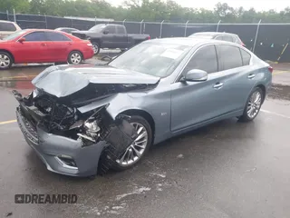 2020 Infiniti Q50 Luxe with VIN JN1EV7APXLM205739, listed as a IAAI auction lot 42084427 with 122,135 mi miles and . Bid and sale history available at DreamBid. Image 2.