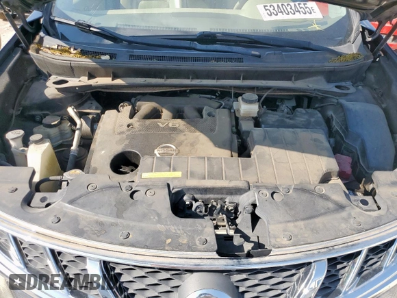 2011 Nissan Murano SL с VIN JN8AZ1MU7BW060536, выставлен на аукционе Copart как лот 53403455 с пробегом 102 671 миль миль и Чистый • Clean title. История ставок и продаж доступна на DreamBid. Изображение 12.