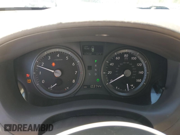 2007 Lexus ES 330 with VIN JTHBJ46G272152506, listed as a Copart auction lot 52325285 with 103,744 mi miles and Salvage Title. Bid and sale history available at DreamBid. Image 9.