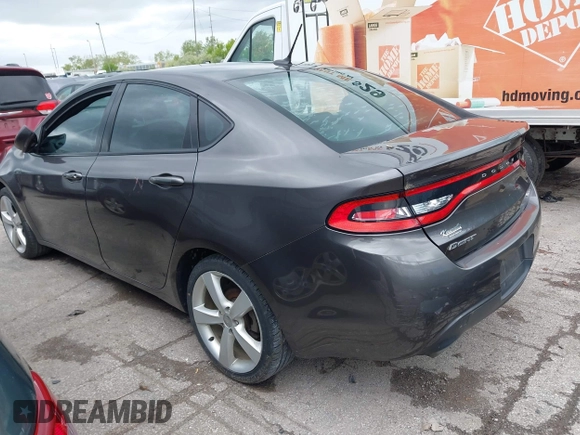 2015 Dodge Dart GT with VIN 1C3CDFEB5FD118856, listed as a IAAI auction lot 42197852 with 119,396 mi miles and . Bid and sale history available at carsss.com. Image 3.