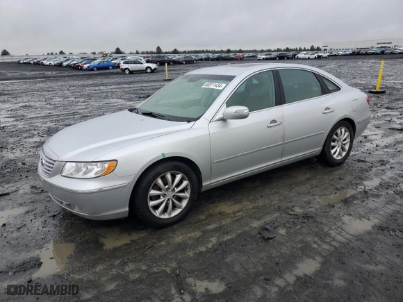 2007 Hyundai Azera SE with VIN KMHFC46F47A202070, listed as a Copart auction lot 80811434 with 98,692 mi miles and Salvage Title. Bid and sale history available at carsss.com. Image 1.