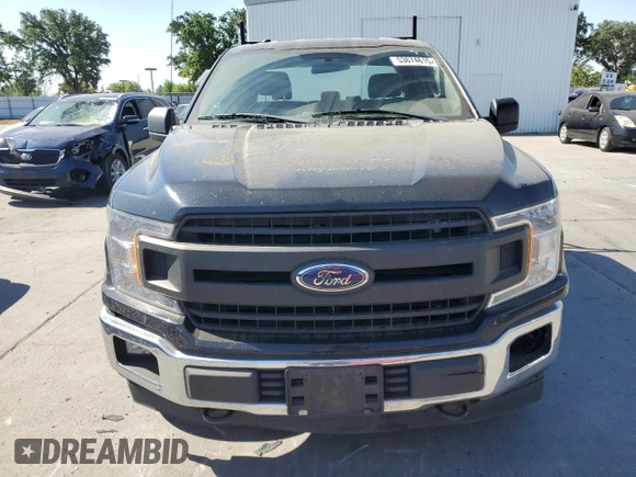 2018 Ford F-150 XL with VIN 1FTEX1EB2JKF61257, listed as a Copart auction lot 53674615 with 161,021 mi miles and Salvage title. Bid and sale history available at DreamBid. Image 5.