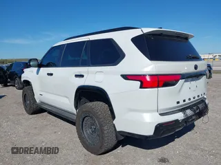 2023 Toyota Sequoia SR5 with VIN 7SVAAABA4PX013371, listed as a IAAI auction lot 41406258 with 11,776 mi miles. Bid and sale history available at carsss.com. Image 3.