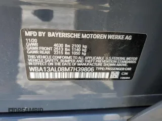 2021 BMW 2 Series M235i xDrive with VIN WBA13AL08M7H39806, listed as a Copart auction lot 44625043 with 23,037 mi miles. Bid and sale history available at carsss.com. Image 13.
