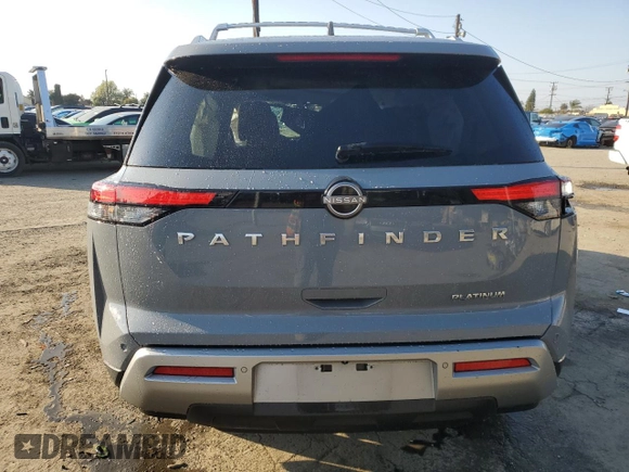 2023 Nissan Pathfinder Platinum with VIN 5N1DR3DG7PC200653, listed as a Copart auction lot 43285105 with 17,007 mi miles and Salvage title. Bid and sale history available at DreamBid. Image 6.