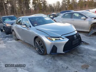 2024 Lexus IS 350 F Sport with VIN JTHGZ1E29R5033243, listed as a IAAI auction lot 41478856 with 13,855 mi miles and . Bid and sale history available at DreamBid. Image 1.