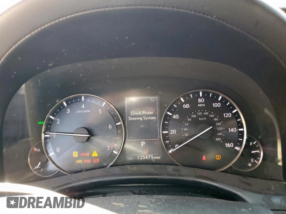 2016 Lexus GS 350 with VIN JTHBZ1BL7GA001323, listed as a Copart auction lot 43715805 with 125,475 mi miles and Salvage Title. Bid and sale history available at carsss.com. Image 9.