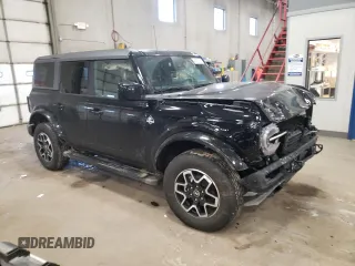 2024 Ford Bronco Outer Banks with VIN 1FMDE8BH7RLA65570, listed as a Copart auction lot 46705165 with 10,206 mi miles and Salvage Title. Bid and sale history available at DreamBid. Image 4.
