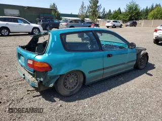 1993 Honda Civic z VIN 2HGEH2469PH503008, wystawiony jako Copart lot #59558385 z przebiegiem Nie podano mil oraz Czysty tytuł • Clean title. Historia ofert i sprzedaży dostępna na DreamBid. Obrazek 3.