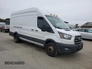 2020 Ford Transit Cargo with VIN 1FTBF4XG7LKB21098, listed as a Copart auction lot 44429335 with 163,011 mi miles and Salvage Title. Bid and sale history available at DreamBid. Image 4.