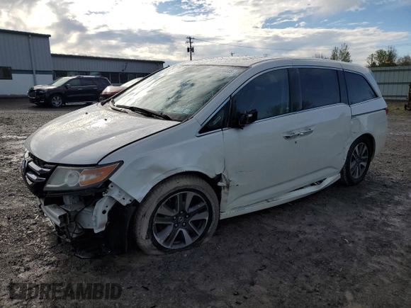 2016 Honda Odyssey Touring Elite with VIN 5FNRL5H90GB007492, listed as a Copart auction lot 55474445 with Not Provided miles and Salvage Title. Bid and sale history available at DreamBid. Image 1.
