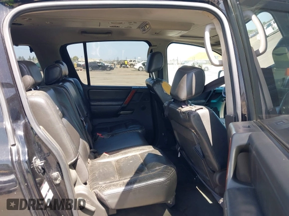 2005 Infiniti QX56 with VIN 5N3AA08C35N800594, listed as a IAAI auction lot 42110869 with 271,172 mi miles and . Bid and sale history available at DreamBid. Image 8.