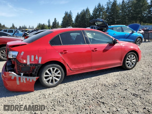 2012 Volkswagen Jetta SE with VIN 3VWDP7AJXCM411045, listed as a Copart auction lot 55111105 with 99,219 mi miles and Salvage title. Bid and sale history available at DreamBid. Image 3.