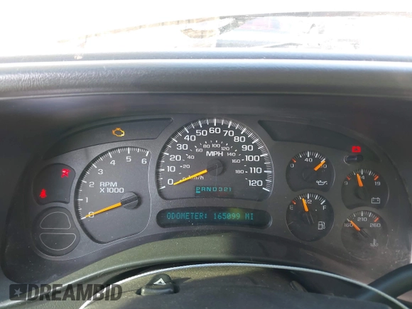 2003 Chevrolet Silverado 1500 with VIN 2GCEK19T431124042, listed as a IAAI auction lot 41252015 with 165,099 mi miles. Bid and sale history available at carsss.com. Image 7.