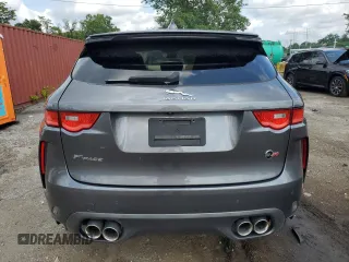 2019 Jaguar F-Pace SVR with VIN SADCZ2EE8KA606005, listed as a Copart auction lot 63608455 with 43,141 mi miles and Salvage title. Bid and sale history available at DreamBid. Image 6.