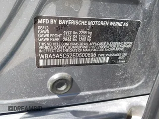 2014 BMW 5 Series 528i with VIN WBA5A5C52ED500696, listed as a IAAI auction lot 41708462 with 121,592 mi miles. Bid and sale history available at carsss.com. Image 18.