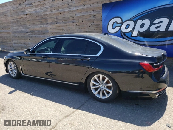 2020 BMW 7 Series with VIN DPSMN178933, listed as a Copart auction lot 53672654 with 37,383 mi miles and . Bid and sale history available at DreamBid. Image 2.