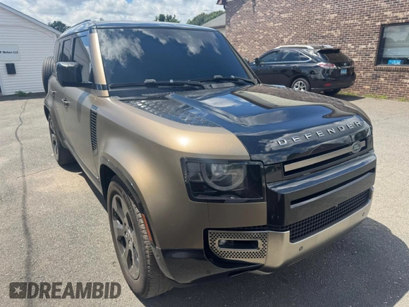 2020 Land Rover Defender X z VIN SALEXEEU1L2033276, wystawiony jako Copart lot #64449055 z przebiegiem 75 389 mil mil oraz Czysty tytuł • Clean title. Historia ofert i sprzedaży dostępna na DreamBid. Obrazek 4.