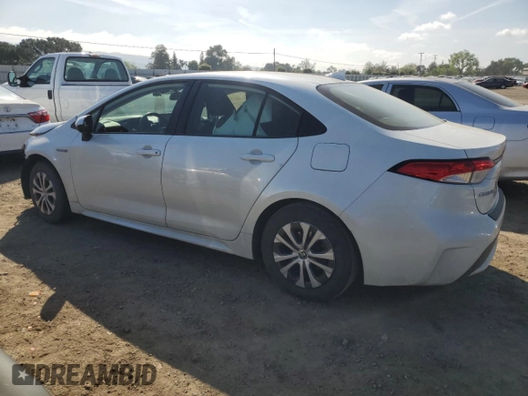 2021 Toyota Corolla Hybrid LE with VIN JTDEAMDE5MJ008370, listed as a Copart auction lot 52158845 with 148,071 mi miles and Salvage Title. Bid and sale history available at carsss.com. Image 2.