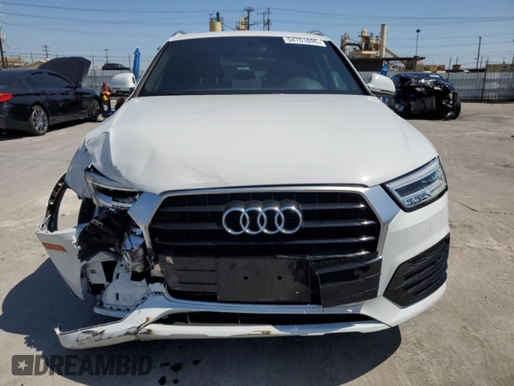 2018 Audi Q3 Premium Plus with VIN WA1HCCFS0JR008529, listed as a Copart auction lot 54701695 with 54,391 mi miles and Salvage title. Bid and sale history available at DreamBid. Image 5.