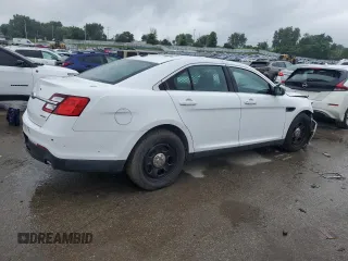 2017 Ford Police Interceptor with VIN 1FAHP2L86HG145032, listed as a Copart auction lot 60970945 with 109,098 mi miles and Salvage title. Bid and sale history available at DreamBid. Image 3.