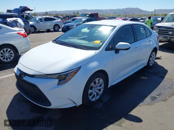 2022 Toyota Corolla LE with VIN JTDEPMAE7N3025132, listed as a IAAI auction lot 41867547 with 19,721 mi miles. Bid and sale history available at carsss.com. Image 17.