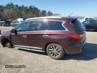 2015 Infiniti QX60 with VIN 5N1AL0MN0FC521448, listed as a Copart auction lot 48426595 with 155,248 mi miles and Salvage Title. Bid and sale history available at DreamBid. Image 2.