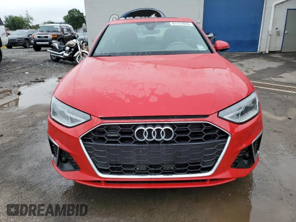 2020 Audi A4 Premium with VIN WAUDNAF44LN012952, listed as a Copart auction lot 61157835 with 37,027 mi miles and Salvage title. Bid and sale history available at DreamBid. Image 5.