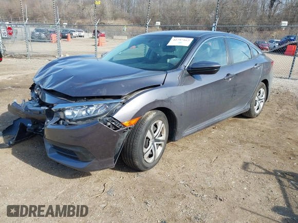 2016 Honda Civic Sedan LX with VIN 19XFC2F59GE002489, listed as a IAAI auction lot 41797162 with 34,284 mi miles. Bid and sale history available at carsss.com. Image 17.