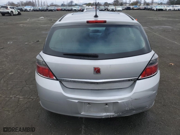 2008 Saturn Astra XR with VIN W08AT671885102232, listed as a Copart auction lot 87455354 with 63,676 mi miles and Salvage Title. Bid and sale history available at carsss.com. Image 6.