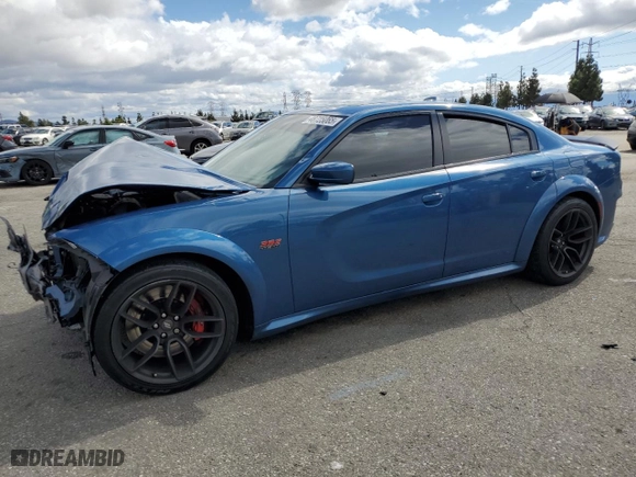2022 Dodge Charger Scat Pack Widebody with VIN 2C3CDXGJ7NH180139, listed as a Copart auction lot 48725065 with 42,014 mi miles and Salvage Title. Bid and sale history available at carsss.com. Image 1.