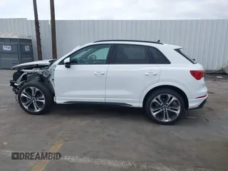 2022 Audi Q3 S line Premium Plus with VIN WA1EECF35N1017446, listed as a IAAI auction lot 42083430 with 37,713 mi miles and . Bid and sale history available at DreamBid. Image 15.