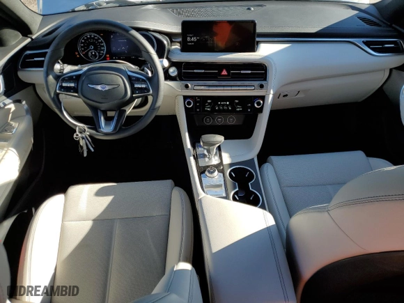 2025 Genesis G70 2.5T with VIN KMTG34SC3SU151822, listed as a Copart auction lot 48240125 with 5,781 mi miles and Clean Title. Bid and sale history available at carsss.com. Image 8.