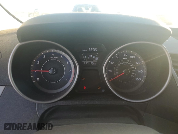 2014 Hyundai Elantra Coupe with VIN KMHDH6AH4EU029370, listed as a Copart auction lot 86693434 with 117,175 mi miles and Salvage Title. Bid and sale history available at carsss.com. Image 9.
