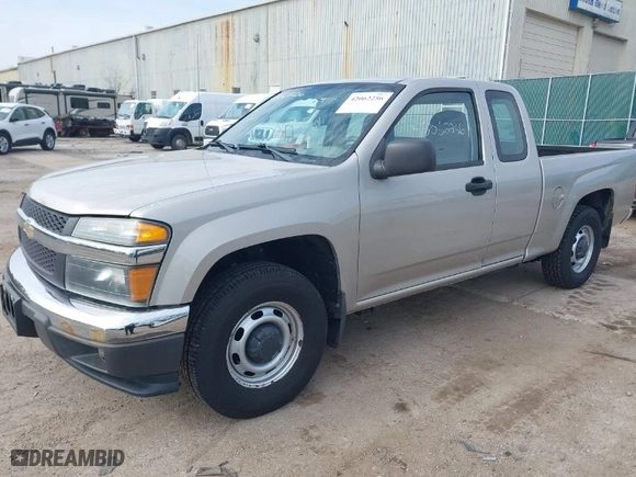 2008 Chevrolet Colorado Work Truck with VIN 1GCCS199088121980, listed as a IAAI auction lot 42062256 with 104,882 mi miles. Bid and sale history available at carsss.com. Image 2.