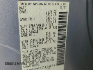 2014 Nissan Frontier SL z VIN 1N6AD0FVXEN713474, wystawiony jako Copart lot #72999424 z przebiegiem 155 115 mil mil oraz Szkoda całkowita • Salvage title. Historia ofert i sprzedaży dostępna na DreamBid. Obrazek 12.
